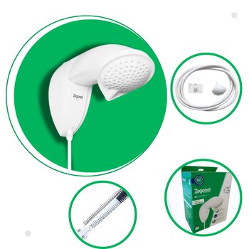Ducha Nd Zagonel 220v Chuveiro Eletrônico 7700w Branco