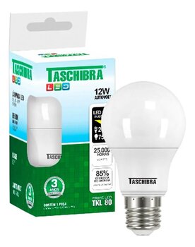 Kit 10 Lâmpada Led TKL 80 12W 6500K Fria TASCHIBRA
